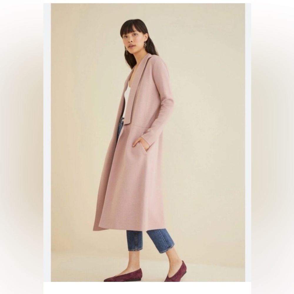 NWT Soia & Kyo Rosewater Annabelle Pastel Pink Long Cardigan